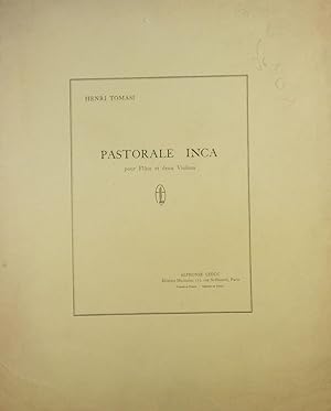 Bild des Verkufers fr Pastorale Inca, pour Flute et deux Violons, Set of Parts zum Verkauf von Austin Sherlaw-Johnson, Secondhand Music