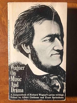 Seller image for Wagner on Music and Drama for sale by Jake's Place Books