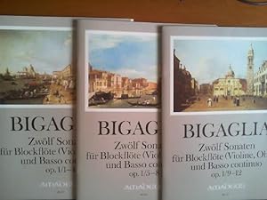 Bild des Verkufers fr Zwlf Sonaten fr Blockflte (Flte, Violine, Oboe) und Basso continuo, Opus 1. Heft 1: 1 - 4. Heft 2: 5 - 8. Heft 3: 9 - 12. Zusammen 3 Hefte. Partitur und 2 Stimmen. Nach dem Erstdruck herausgegeben von Bernhard Puler. BP 317 - 319. zum Verkauf von Buch-Galerie Silvia Umla
