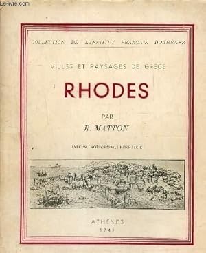 Imagen del vendedor de Villes et paysages de Grce Rhodes a la venta por Le-Livre