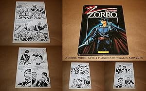 Imagen del vendedor de Z comme ZORRO. Avec des illustrations de Marcello + 4 planches originales anonymes. a la venta por Bookinerie