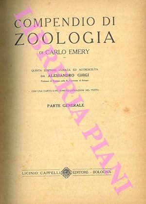 Compendio di zoologia. Quinta edizione, curata e accresciuta da Alessandro Ghigi.