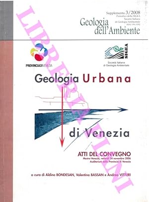 Bild des Verkufers fr Geologia urbana di Venezia. Atti del Convegno. zum Verkauf von Libreria Piani