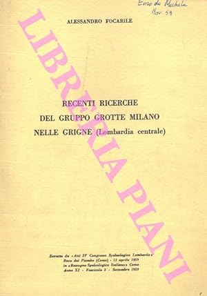 Attività del Gruppo Grotte Milano nel 1960. - Recenti ricerche del Gruppo Grotte Milano nelle Gri...