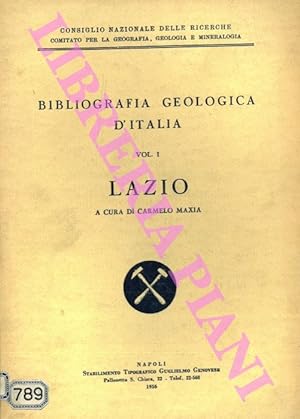 Bibliografia geologica del Lazio. Vol. I.