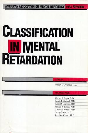 Seller image for Classification in Mental Retardation for sale by Kayleighbug Books, IOBA