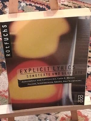 Bild des Verkufers fr Explicit Lyrics, Songtexte und Gedichte zum Verkauf von Verlag Robert Richter