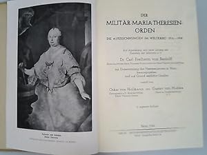 Seller image for Der Militr-Maria Theresienorden : Die Auszeichn. im Weltkrieg 1914-1918. for sale by Antiquariat Bookfarm