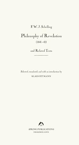 Immagine del venditore per Philosophy of Revelation (1841-42 ) and Related Texts venduto da GreatBookPrices