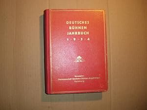 DEUTSCHES BÜHNEN--JAHRBUCH Theatergeschichtliches Jahr- und Adreßbuch -- 62. Jahrgang 1954