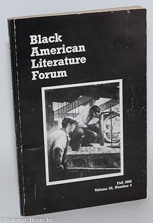 Immagine del venditore per Black American Literature Forum; vol. 20, #3, Fall 1986: Poetry Issue venduto da Bolerium Books Inc.