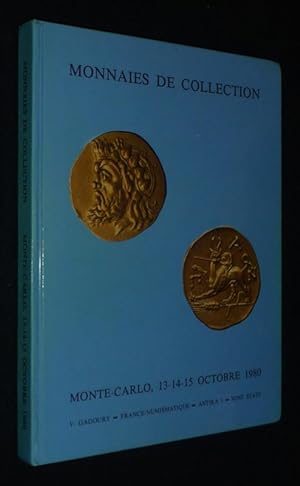 Bild des Verkufers fr Monnaies de collection (Monte-Carlo, 13-14-15 octobre 1980) zum Verkauf von Abraxas-libris