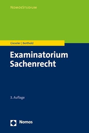 Immagine del venditore per Examinatorium Sachenrecht venduto da AHA-BUCH GmbH