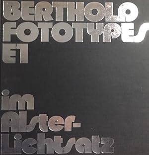 Seller image for Berthold Fototypes E1. Ein Kompendium aller Berthold-Fototype-Schriften. for sale by Antiquariat J. Hnteler