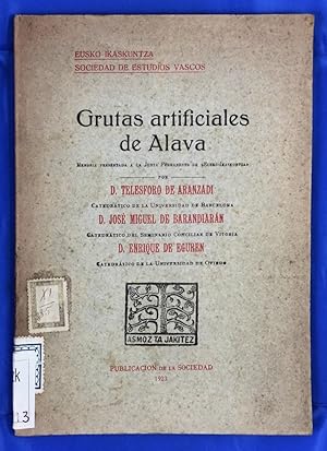 Bild des Verkufers fr Grutas artifiales de Alava zum Verkauf von Els llibres de la Vallrovira