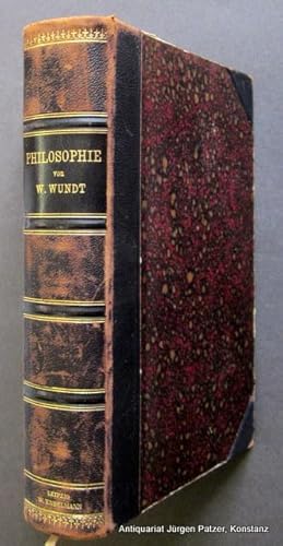 System der Philosophie. 2. umgearbeitete Auflage. Leipzig, Engelmann, 1897. XVIII, 689 S. Or.-Hld...