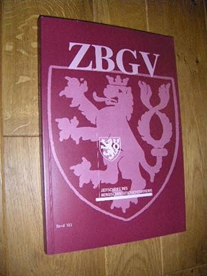 Imagen del vendedor de Zeitschrift des Bergischen Geschichtsvereins (ZGBV). Band 103: 2010 - 2011 a la venta por Versandantiquariat Rainer Kocherscheidt