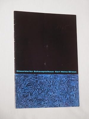 Bild des Verkufers fr Monatsheft des Dsseldorfer Schauspielhauses IV, 1964/65. Programmheft DIE BEGNADETE ANGST von Bernanos. Insz.: Reinhart Sprri, Ausstattung: Pit Fischer. Mit Peter Esser, Manfred Tmmler, Evelyn Balser, Gerda Maurus, Maria Alex, Carmen-Renate Kper, Frigga Braut, Birgid Fllenbach, Ulrike Just, Regine Felden, Ingeborg Weirich, Karin Bremer zum Verkauf von Fast alles Theater! Antiquariat fr die darstellenden Knste