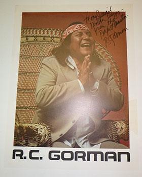 Image du vendeur pour R.C. Gorman. Signed Self-Potrait poster. mis en vente par Wittenborn Art Books