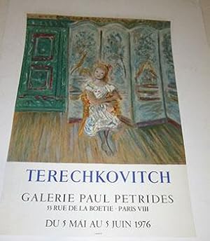 Terechkovitch. Du 5 Mai au 5 Juin 1976. First edition of the poster.