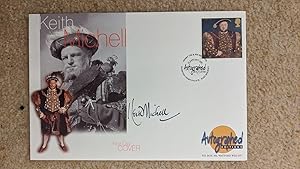 Imagen del vendedor de signature keith michell personally signed autograph stamp cover a la venta por rarebooksetc