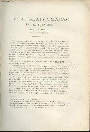 Seller image for Les Anglais a Macao en 1802 et en 1808 - Extrait du Bulletin de l'Ecole Franaise d'Extrme-Orient 1906. for sale by Le-Livre