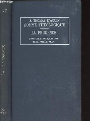 Bild des Verkufers fr Somme thologique - La Prudence - questions 47-56 zum Verkauf von Le-Livre