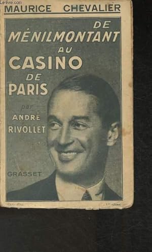 Bild des Verkufers fr Maurice Chevalier de Mnilmontant au casino de Paris zum Verkauf von Le-Livre