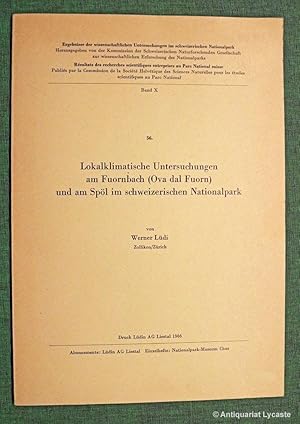 Lokalklimatische Untersuchungen am Fuornbach (Ova dal Fuorn) und am Spöl im schweizerischen Natio...