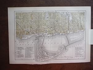 Seller image for Johnson's Map of Toronto (Ontario) - Original (1895) for sale by Imperial Books and Collectibles