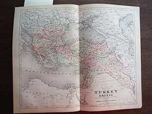 Johnson's Map of Turkey and Greece - Original (1895)