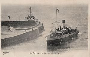 Le Steamer Sussex Dieppe Antique French Ship Postcard