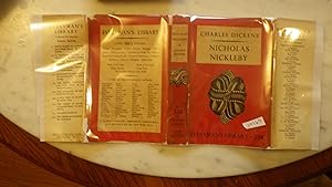 Bild des Verkufers fr NICHOLAS NICKLEBY , IN RED & BLACK Decorated DUSTJACKET , EVERYMAN'S LIBRARY #238 zum Verkauf von Bluff Park Rare Books