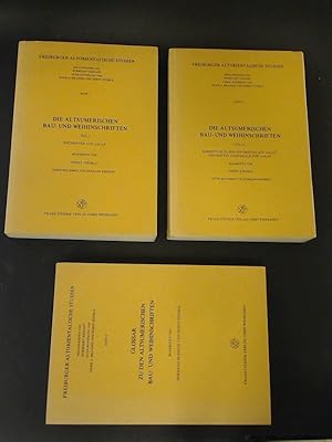 Die Altsumerischen Bau- und Weihinschriften (vollständig in 3 Bänden). Teil 1: Inschriften aus La...