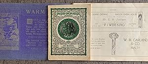 Souvenir Program: Grand Opening, Mason Opera House, by Mr. E. H. Sothern, in If I Were King [toge...