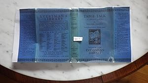 Seller image for TABLE TALK or Original Essays Belles-Lettres in BLUE pictorial Dustjacket of Open Book, 1936, Everyman's Library #321, RARE, BY William Hazlitt, Pleasure of Painting, On Living to Ones-Self, On Genius & Common Sense, On Past & Future, for sale by Bluff Park Rare Books