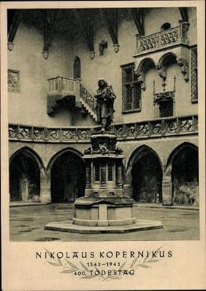 Ansichtskarte / Postkarte Kraków Krakau Polen, Nikolaus Kopernikus, Denkmal, 400. Todestag 1943