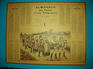 ALMANACH DES POSTES ET DES TELEGRAPHES 1916