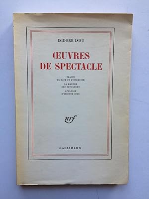 Oeuvres de Spectacle [ Exemplaire sur Pur Fil ]