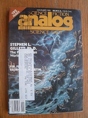 Image du vendeur pour Science Fiction Analog Science Fact November 1985 mis en vente par Scene of the Crime, ABAC, IOBA