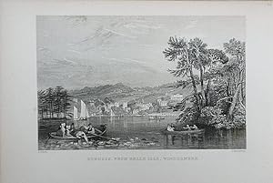 Imagen del vendedor de Westmorland. Bowness, from Belle Isle a la venta por theoldmapman