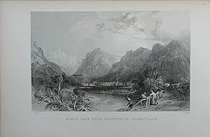 Bild des Verkufers fr Cumberland. Eagle Crag, from Rosthwaite zum Verkauf von theoldmapman