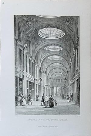 Bild des Verkufers fr Northumberland. Newcastle. Royal Arcade, Interior zum Verkauf von theoldmapman