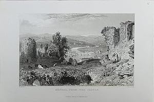 Bild des Verkufers fr Westmorland. Kendal from the Castle zum Verkauf von theoldmapman