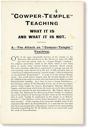 "Cowper-Temple" Teaching - What It Is and What It Is Not