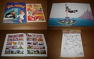 Livre "Tex Avery", par Patrick BRION + TOM & JERRY - UNE PLANCHE ORIGINALE de 8 dessins originaux...