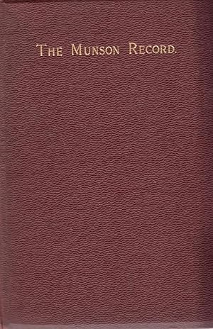 1637-1887 The Munson Record A Genealogical and Biographical Account of Captain Thomas Munson (A P...