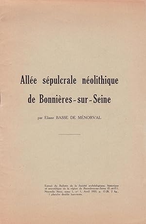 Seller image for Alle spulcrale nolithique de Bonnires-sur-Seine for sale by Pare Yannick