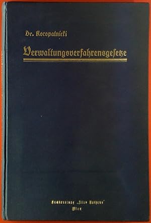 Imagen del vendedor de Verwaltungsverfahrensgesetze.Kommentar zum Allgemeinen Verwaltungsverfahrensgesetz samt dem Einfhrungsgesetz. a la venta por biblion2