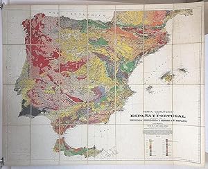 Mapa Geologico Espana y Portugal - Carte géologique de l'Espagne et du Portugal